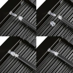 Houten Jaloezie Zwart - 120x130 cm