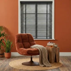 Houten Jaloezie Zwart - 100x130 cm