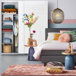 Kledingkast Aalst Wit - 135x210x65 cm