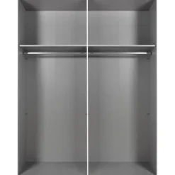 Kledingkast Aalst Wit Spiegel - 180x210x65 cm