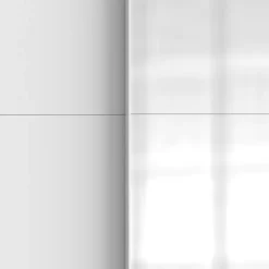 Kledingkast Aalst Wit Spiegel - 180x210x65 cm