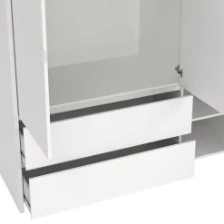 Kledingkast Atlanta Wit - 149x202x58 cm