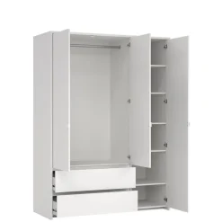 Kledingkast Atlanta Wit - 149x202x58 cm