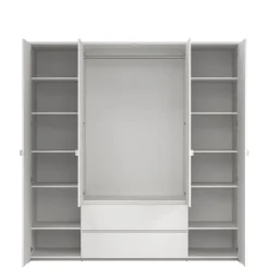 Kledingkast Atlanta Wit - 197x202x58 cm