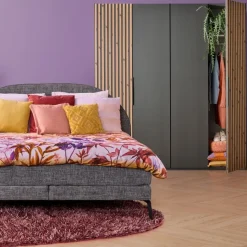 Kledingkast Bakel Donkergrijs - 200x216x58 cm