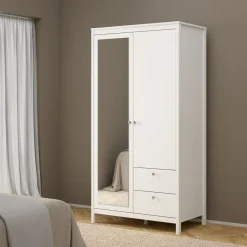 Kledingkast Dallas Wit - 103x199x59