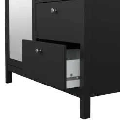 Kledingkast Dallas Zwart - 103x199x59