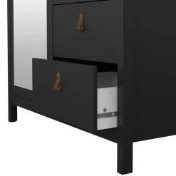 Kledingkast Dallas Zwart - 103x199x59