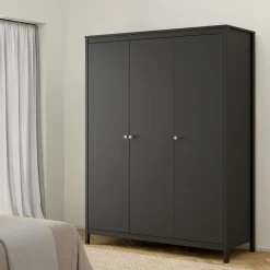 Kledingkast Dallas Zwart - 150x199x59