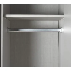 Kledingkast Elsen Grijs - 135x198x64 cm