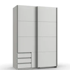 Kledingkast Elsen Wit - 135x198x64 cm