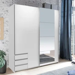 Kledingkast Elsen Wit - 179x198x64 cm