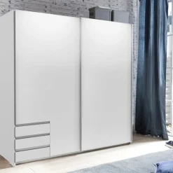 Kledingkast Elsen Wit - 179x198x64 cm