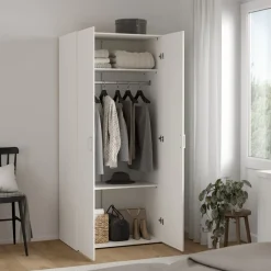 Kledingkast Harper Wit - 78x176x50 cm