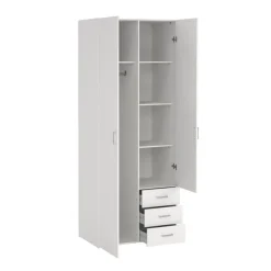 Kledingkast Harper Wit - 78x201x50 cm