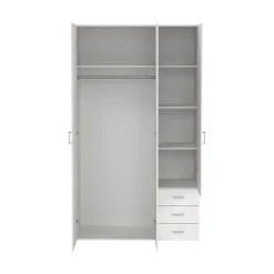 Kledingkast Harper Wit - 116x201x50 cm