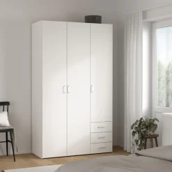 Kledingkast Harper Wit - 116x201x50 cm