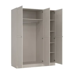 Kledingkast Indy Taupe - 147x200x62 cm