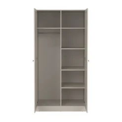 Kledingkast Indy Taupe - 99x200x62 cm