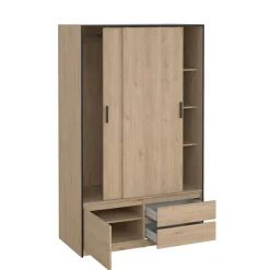 Kledingkast Jasper Eiken - 121x200x60 cm