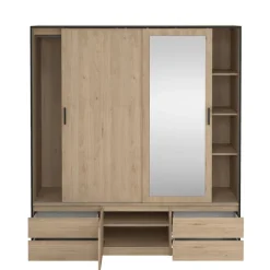 Kledingkast Jasper Eiken - 181x200x60 cm