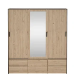 Kledingkast Jasper Eiken - 181x200x60 cm