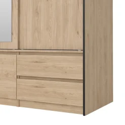 Kledingkast Jasper Eiken - 181x200x60 cm