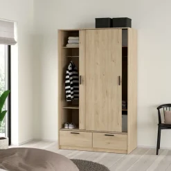 Kledingkast Jasper Eiken - 121x200x60 cm