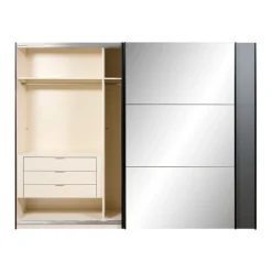 Kledingkast Legado Zwart - 278x220x65 cm