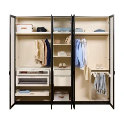 Kledingkast Legado Zwart - 250x236x57 cm