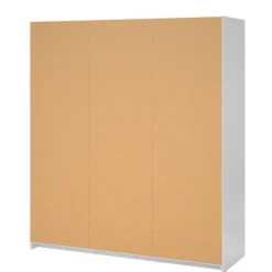 Kledingkast Luna Hoogglans Wit - 177x201x60 cm