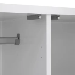 Kledingkast Luna Hoogglans Wit - 99x201x50 cm