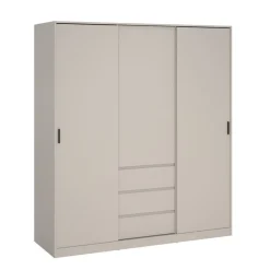 Kledingkast Luna Taupe - 177x201x60 cm