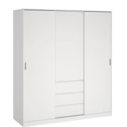 Kledingkast Luna Wit - 177x201x60 cm