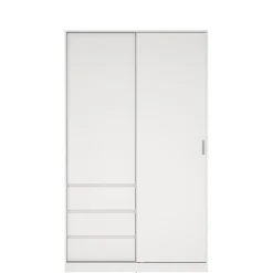 Kledingkast Luna Wit - 119x201x60 cm
