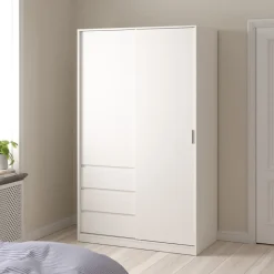 Kledingkast Luna Wit - 119x201x60 cm