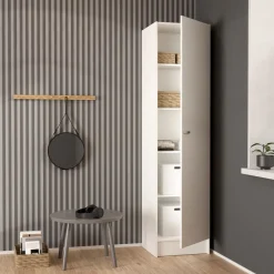 Kledingkast Miami Wit - 49x200x47 cm