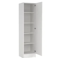 Kledingkast Miami Wit - 49x200x47 cm