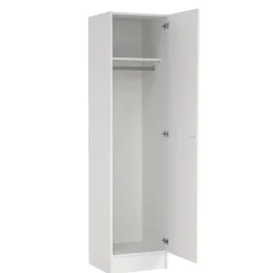 Kledingkast Miami Wit - 49x200x47 cm