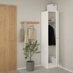 Kledingkast Miami Wit - 49x200x47 cm