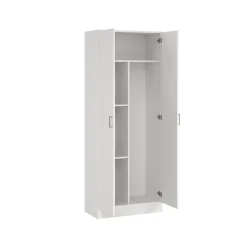 Kledingkast Miami Wit - 70x181x36 cm