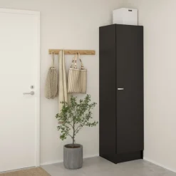 Kledingkast Miami Zwart - 49x200x47 cm