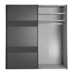 Kledingkast Mierlo Donkergrijs - 225x236x65 cm