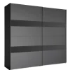 Kledingkast Mierlo Donkergrijs - 225x208x65 cm