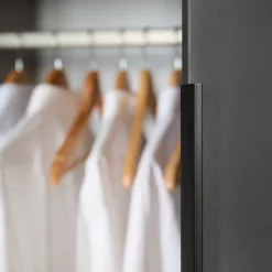 Kledingkast Oss Donkergrijs - 150x216x58 cm