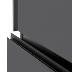 Kledingkast Oss Donkergrijs - 200x236x65 cm