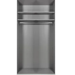 Kledingkast Oss Donkergrijs - 100x236x58 cm