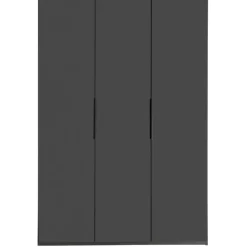 Kledingkast Oss Donkergrijs - 150x236x58 cm