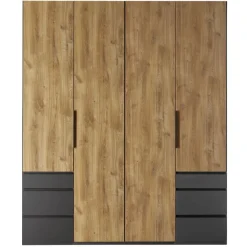 Kledingkast Oss Naturel - 200x236x58 cm