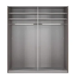 Kledingkast Oss Taupe - 200x236x65 cm